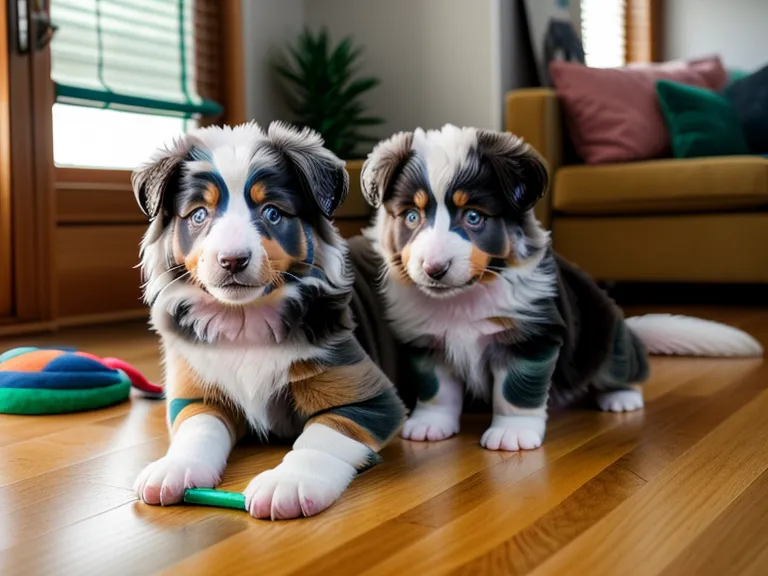 Smartphone mit täglicher E-Mail-Begleitung eines Online-Welpenkurses für Australian-Shepherd-Erziehung