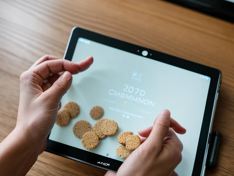 Vergleich von Online-Hundekursen auf einem Tablet neben Hundezubehör.