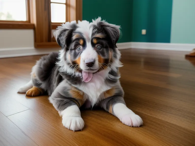 Kauspuren am Schreibtisch neben handschriftlichem Glossar zu Hundetraining-Begriffen und Lerntheorie