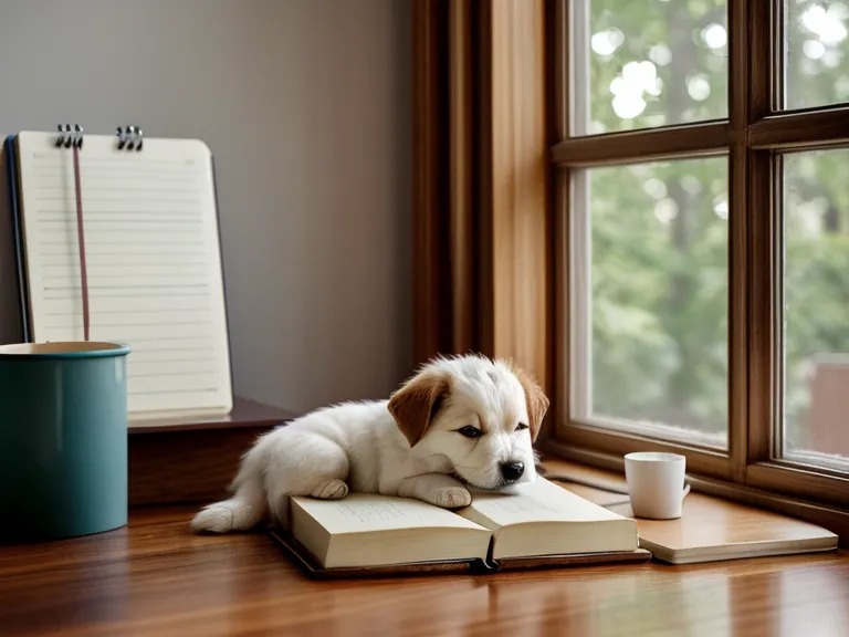 Laptop-Bildschirm mit Kursmodulen und Notizbuch zur systematischen Analyse von Hundeschulen.