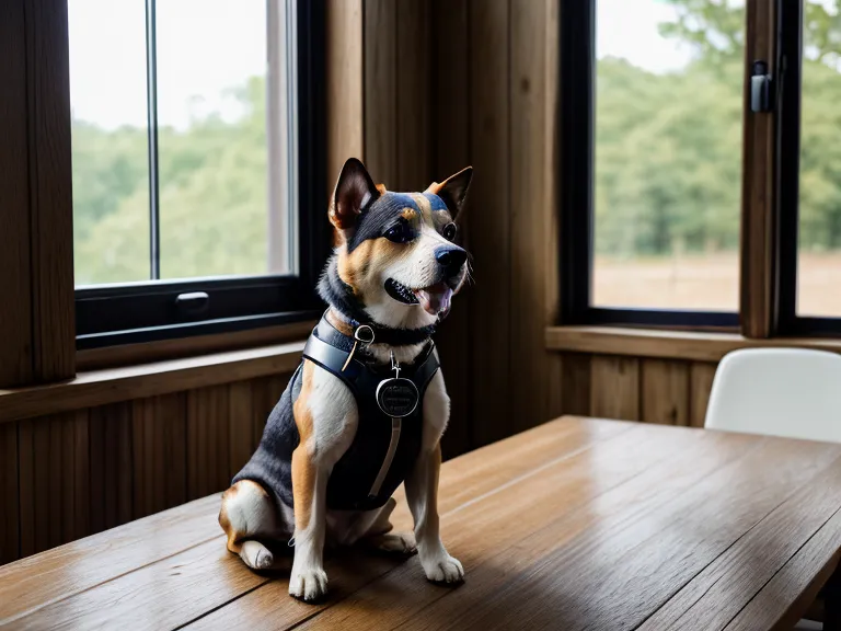 Tägliche E-Mail-Lektion einer Online-Hundeschule auf dem Smartphone neben handschriftlichen Kursnotizen